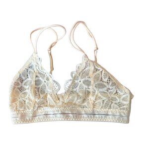Ivory Lace Bralette with Adjustable Straps (Size Unknown)